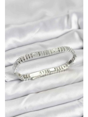 Aesco Gümüş Renk Vıp Seri Bileklik