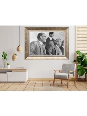 Giyense Gümüş Çerçeveli Atatürk Tablo SV184