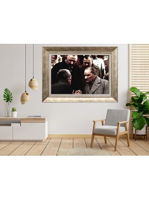 Giyense Gümüş Çerçeveli Atatürk Tablo SV167