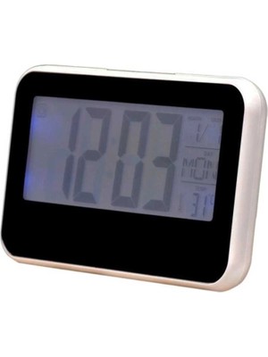 Aesco Sese Duyarlı Masa Saati Dijital Termometre Isı Sıcaklık Ölçer