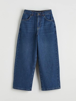 LC Waikiki Gri Baggy Fit Erkek Çocuk Jean Pantolon  (S6)