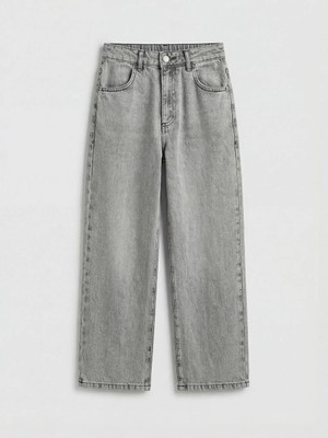 LC Waikiki Gri Baggy Fit Erkek Çocuk Jean Pantolon  (S6)