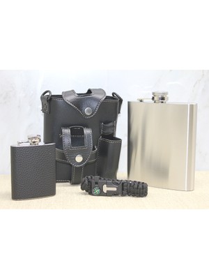 Calperia Deri Kılıflı Matara Seti