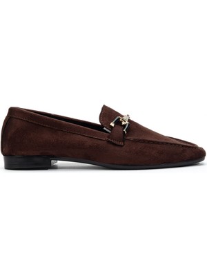 Shemard Anna Kadın Ortopedik Acı Kahve Süet Babet