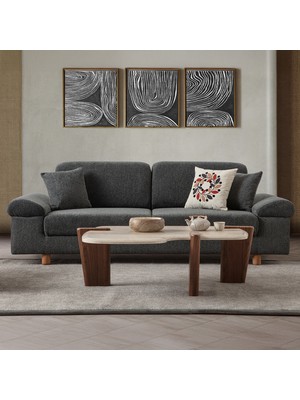 Edsy Home Armada Üçlü Koltuk Antrasit