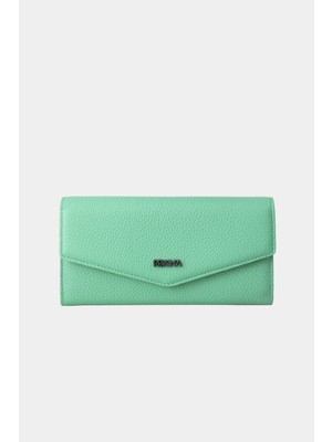 Massarelli x Rewina  Hakiki Deri Kadın Cüzdan YEŞIL-MCZ9726
