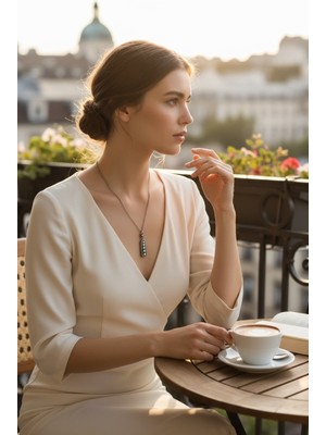 Fayra Accessories Zirkon Taşlı Elmas Montür Kolye