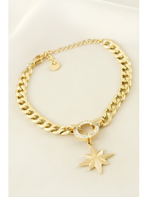 Bijuteri Net Yıldız Çelik Bileklik