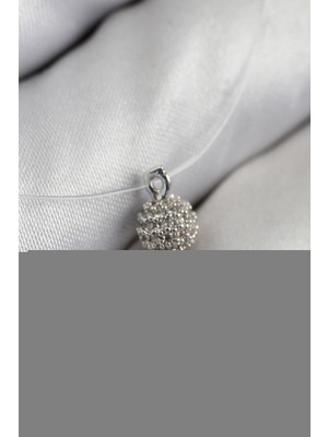 Similar Misineli Topcuk Model Gümüş Renk Hayalet Kolye - TJ-BKO10502