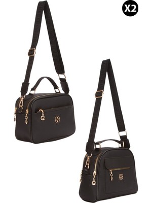 Newish Kadın Kumaş Uzun Askılı El ve Omuz Çantası - NEW376