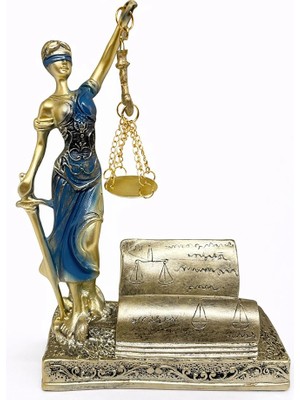 Aesco Polyester Kartvizitli Adalet Figürü