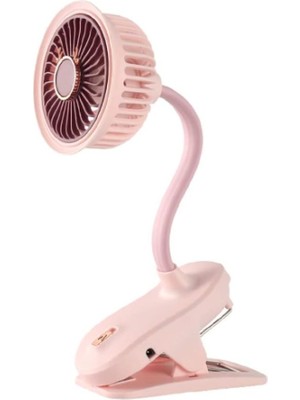 Calperia Taşınabilir Mini Klips Bebek Arabası Fanı Soğutma Hava Sirkülatöründe 360 Derece Dönebilen Klips