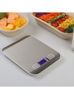 LTG Nova Lüx Dijital Mutfak Terazisi 5 kg 1 gr Hassas Paslanmaz Çelik + Pil