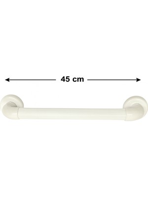 Onno Tutunma Barı 45CM Beyaz Tırtıklı Abs