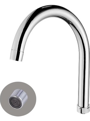 Aesco Mix Delta Su Tasarruflu Paslanmaz Lavabo Batarya Borusu