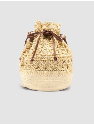 Cabani  Hasır Krem Kadın Çanta