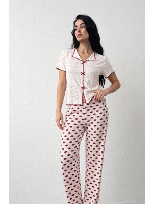 Nisanca Luna Touch Ekstra Yumuşak Yazlık Kadın Pijama Takımı – Düğmesiz, Kısa Kollu, Büyük Beden Kadın Pijama (S–5xl)