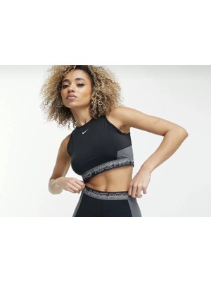 Nike Pro Dri-Fit Cropped Training Siyah Kadın Crop Atlet DX0061-011