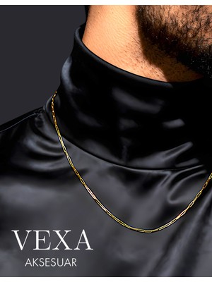 Vexa Aksesuar Kararmaz Ithal Çelik Ataç Model Zincir Kolye & Bileklik Set – Özel Kutulu, Hediyeli Ürün