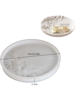 Hobiflex Silikon Kalıp Taş Tozu Ithal Dekoratif Kabartmalı Tabak Kalıbı Epoksi Reçine HB200-0143