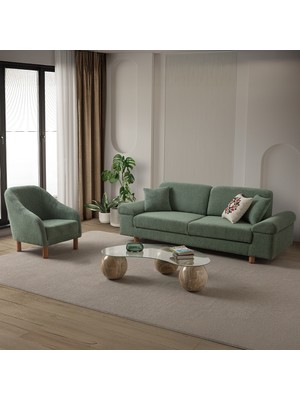 Edsy Home Armada 3+1 Koltuk Takımı Yeşil
