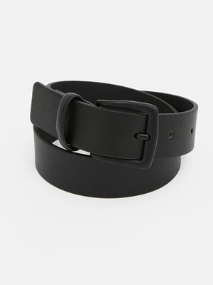 LC Waikiki Siyah Deri Görünümlü Erkek Çocuk Kemer  (S6)