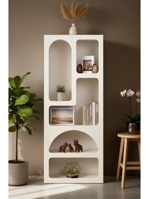 EUR084 Kitaplık-Beyaz