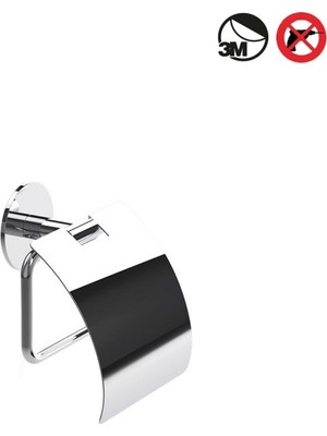 Decor Walther Basic Sk Tuvalet Kağıtlık, Yapışkanlı - Krom