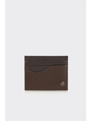 Elle Kahve Deri Erkek Kartlık