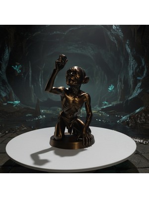 Riva Self Yüzüklerin Efendisi Gollum Dekoratif Heykel - Koleksiyonluk Orta Dünya Figürü