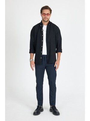 Geco Erkek Premium Esnek Bilek Boy Rahat Kesim Slim Fit Kumaş Pantolon