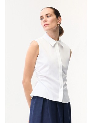 Adl Büzgülü Gömlek Beyaz 13046390000