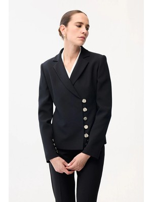 Adl Düğme Detaylı Ceket Siyah 11945138004