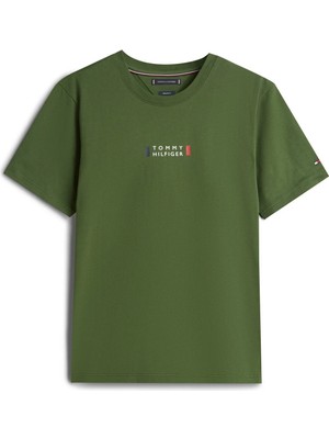 Vans Brand Love Small Center Tee Erkek Yeşil T-Shirt - MW0MW41453