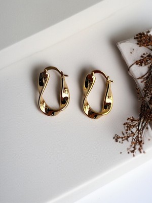 Fayra Accessories Burgu Altın Kaplama Küpe