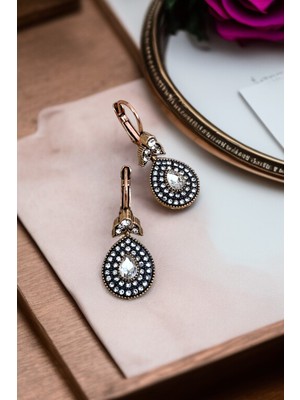 Fayra Accessories Zirkon Taşlı Su Damlası Küpe