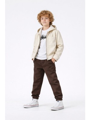 Jabber Erkek Kapşonlu Gabardin Kumaş 3'lü Takım