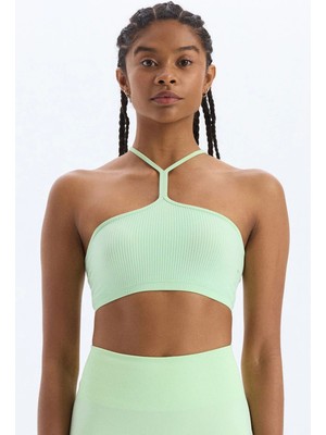 COMEUP Boyun Askılı Sporcu Sütyeni Buz Yeşili