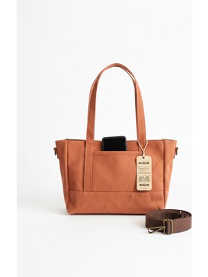 Old Cotton Mumlu Kanvas Tote Omuz Çantası ve El Çantası (Ayarlanabilir Ek Askı) Dina
