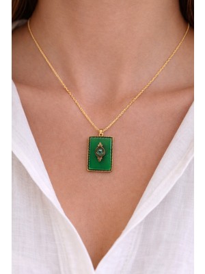 Neora 14K Altın Kaplama  Şık Kalp Model  Kadın Çelik Kolye