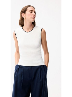 Adl Kolsuz Triko Bluz Kemik 11545157001