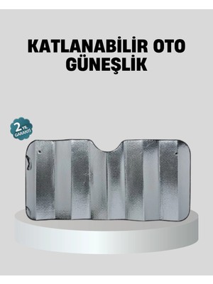 Aesco Araba Güneşliği Alüminyum Yansıtıcı Yüzeyle Etkili Isı Koruması