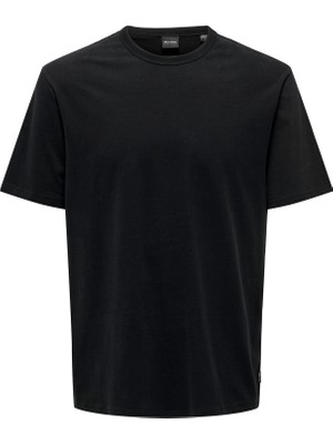 Only & Sons Onssmart Lıfe Reg Ss Tee Erkek Siyah T-Shirt - 22026726