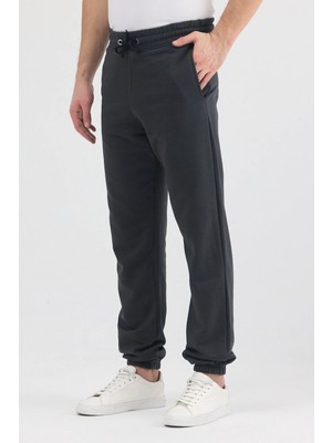 Fancy & Fun Erkek 3 Iplik Kumaş Unisex Oversize 4 Mevsim Paça ve Bel Lastikli Cepli Eşofman Altı