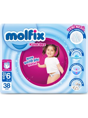 Molfix Külot Bebek Bezi 6 Beden Extra Large 38 Adet Bez Jumbo Paket