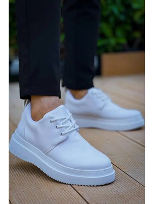 Uslucan Alışveriş Kb-X3  Kuback Beyaz Cilt Bağcıklı  Günlük Erkek  Ayakkabı