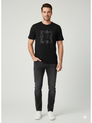 Centilmen Xınt Basklı Erkek  T-Shirt 502364