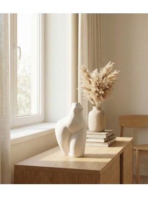 Modern Kadın Torso Biblo – Minimal Dekoratif Kadın Figürü