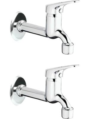 Aesco 2li Aç Kapa Mix Lavabo Musluk Wc Lavabo Uzun Musluk Perlatörlü