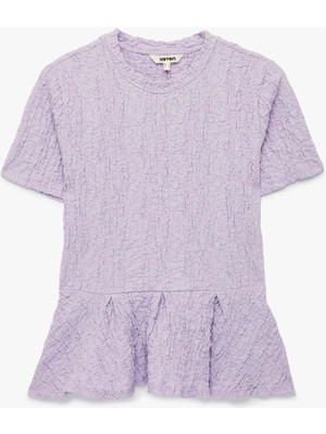 Koton Peplum Lila Kadın Bluz 6SAK70020UK